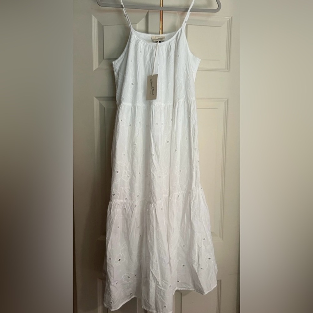 White Cotton Sundress NWT